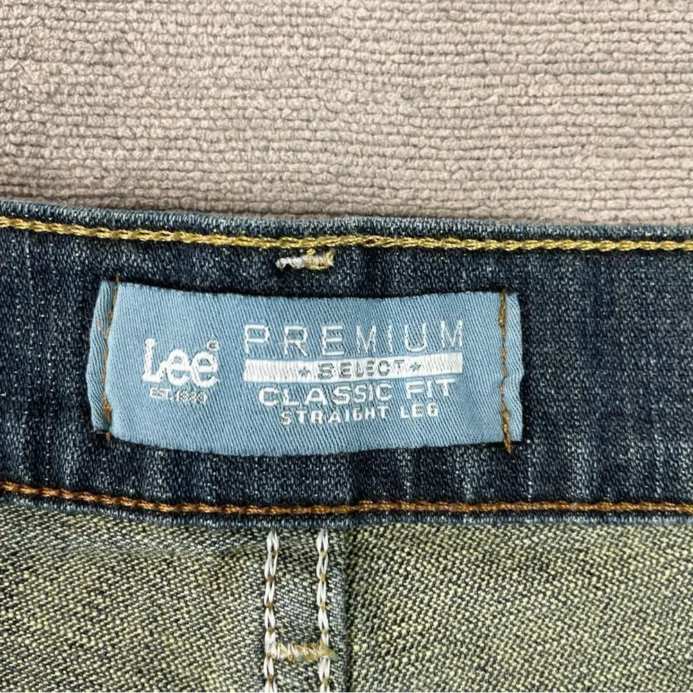 LEE Premium Select Classic Fit Straight Leg Denim Jeans Men’s Size 38x32